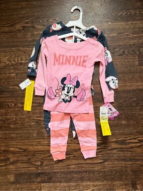 Disney Minnie Mouse Pink Kids Pajama Set - 4-Pieces 2 sets